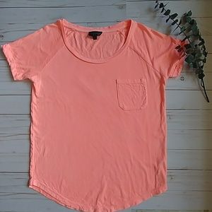 Topshop pale orange t shirt